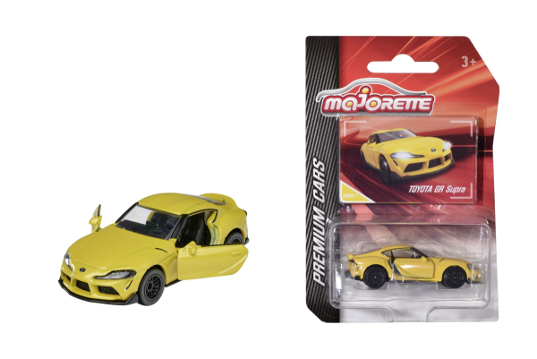 Majorette 212053052Q29 - Premium Cars Toyota GR Supra gelb
