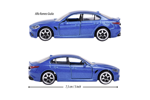Majorette 212053052Q33 - Premium Cars Alfa Romeo Giulia, blau