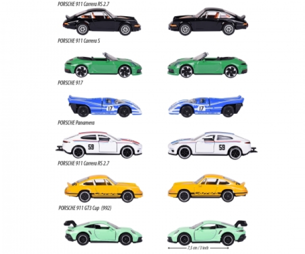 Majorette 212053062 - Porsche Motorsport Premium Assortment