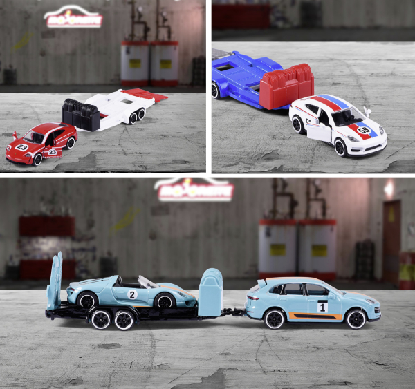Majorette 212053112 - 1:64 Porsche Motorsport Race Trailer