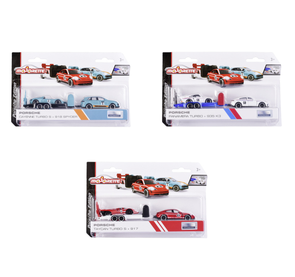 Majorette 212053112 - 1:64 Porsche Motorsport Race Trailer