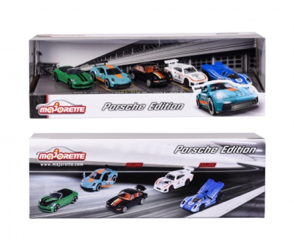 Majorette 212053172 - Porsche Motorsport 5 Pieces Giftpack