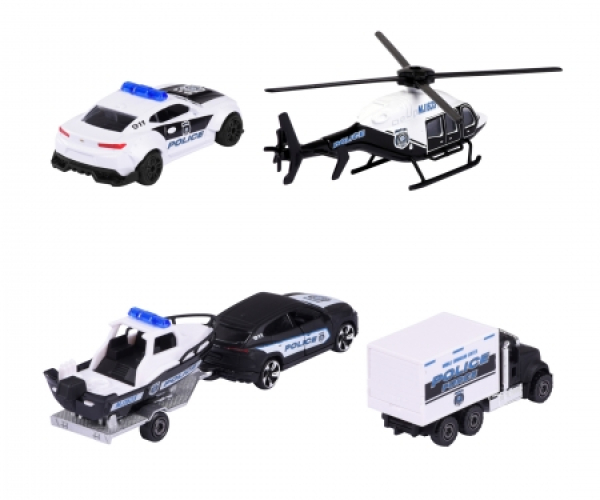 Majorette 212053188 - Police Force 4 Pieces Giftpack