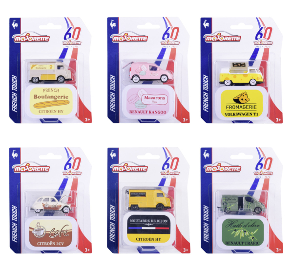 Majorette 212055013 - French Touch Deluxe Cars, 6-sortiert