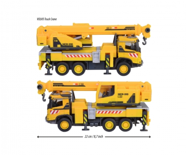 Majorette 213723004 - Volvo Truck Crane