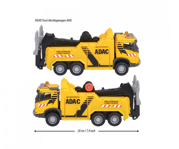 Majorette 213743002 - Volvo Truck Abschleppwagen ADAC