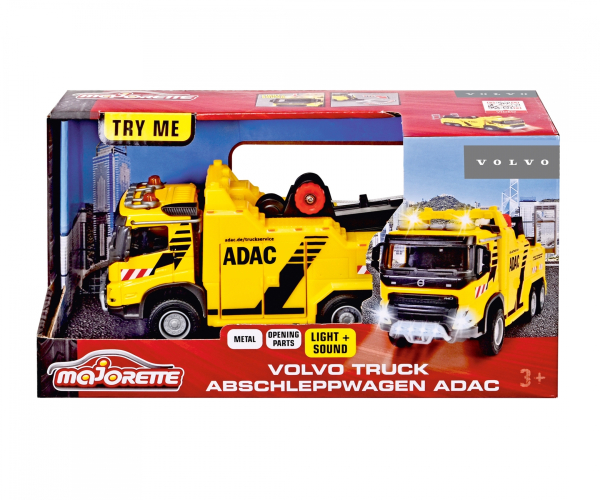 Majorette 213743002 - Volvo Truck Abschleppwagen ADAC