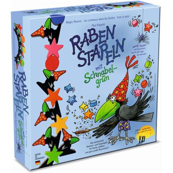 Drei Hasen 60888-0008- Raben stapeln mit Schnabel grün
