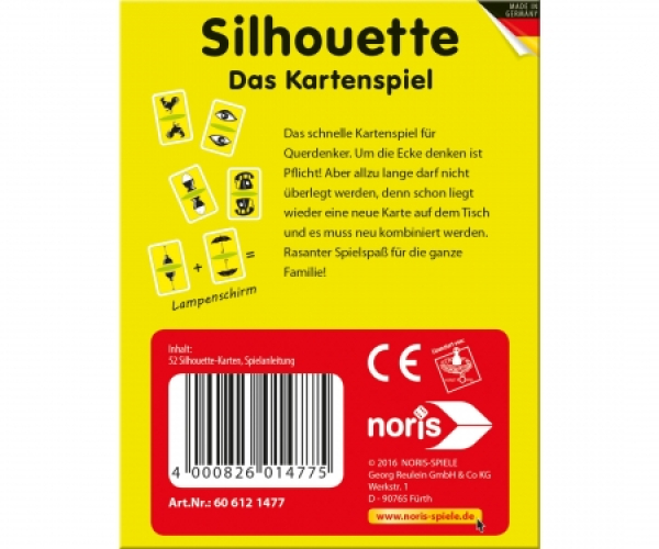NORIS 606121477 - Silhouette Kartenspiel