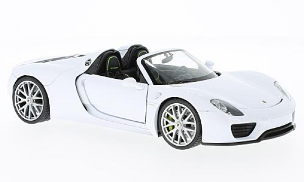 WELLY 24055 - 1:24 Porsche 918 Spyder, weiß offen