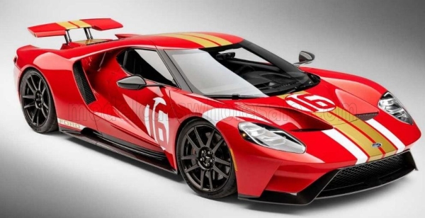 GT-Spirit GT883 - 1:18 Ford GT Heritage Edition #16 Alan Mann 2022 Red