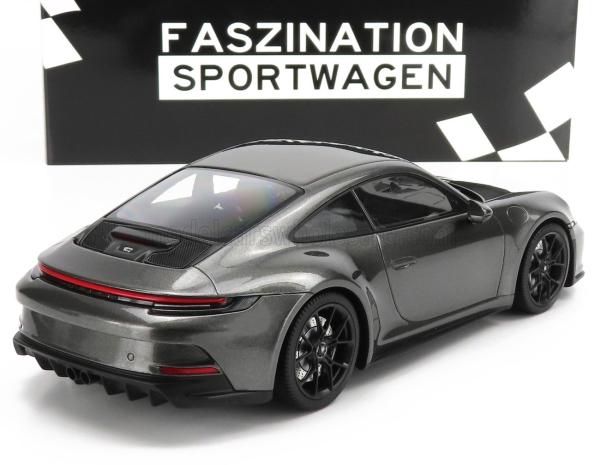 Minichamps 143069028 - 1:18 Porsche 911 992 GT3 Touring Coupé 2022 grau metallic, schwarze Felgen, limitiert
