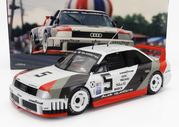 WERK83 W1806002 - 1:18 AUDI 90 QUATTRO TEAM AUDI SPORT #5 500KM ROAD AMERICA IMSA 1989 H.HAYWOOD - S.GOODYEAR