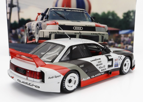 WERK83 W1806002 - 1:18 AUDI 90 QUATTRO TEAM AUDI SPORT #5 500KM ROAD AMERICA IMSA 1989 H.HAYWOOD - S.GOODYEAR