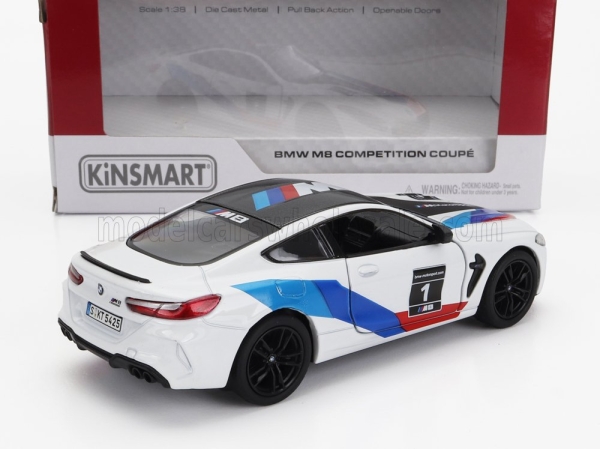 Kinsmart - 1:32 BMW M8 Competition Coupé (F92) 2020 weiß-schwarz