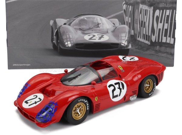 WERK83 W18021001 - 1:18 Ferrari 330 P3 4.0L V12 Spider Team N.A.R.T #27