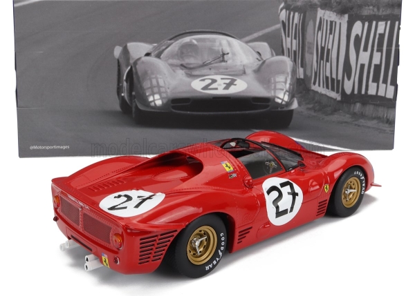 WERK83 W18021001 - 1:18 Ferrari 330 P3 4.0L V12 Spider Team N.A.R.T #27