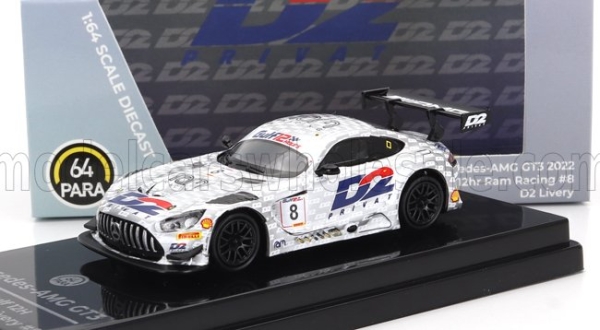 PARAGON-Models PA-55357 - 1:64 Mercedes Benz GT3 AMG EVO Team RAM RACING #8 12h GULF 2022