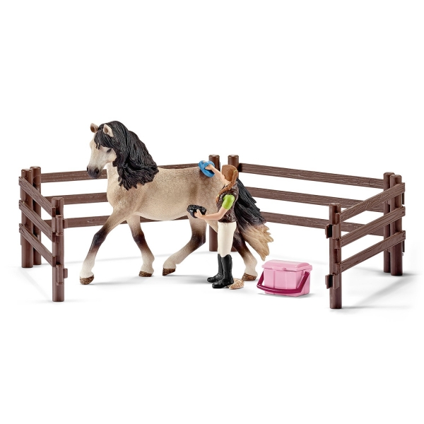 Schleich 42270 - Farm Life, Pferdepflegeset Andalusier